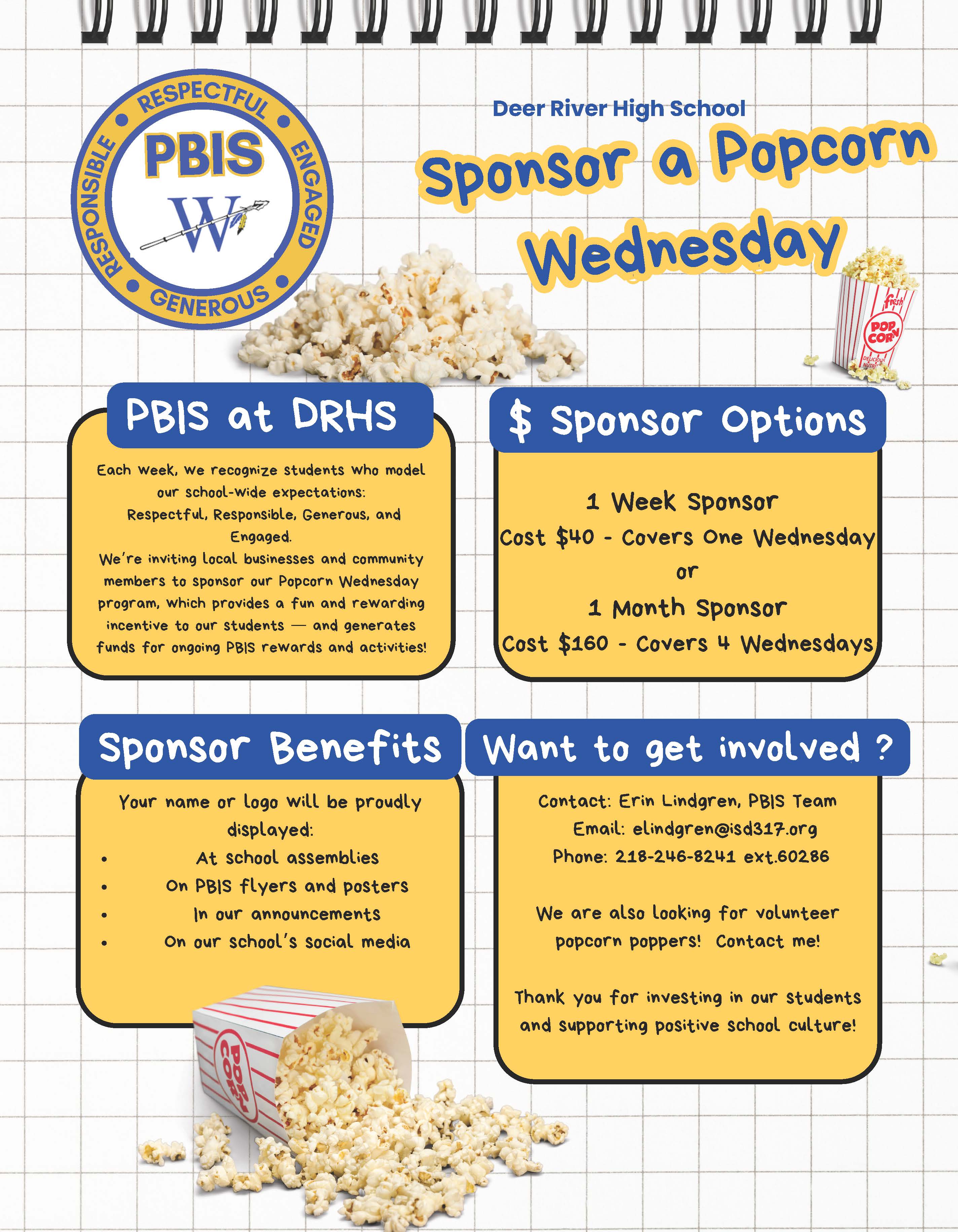 Popcorn Sponsor